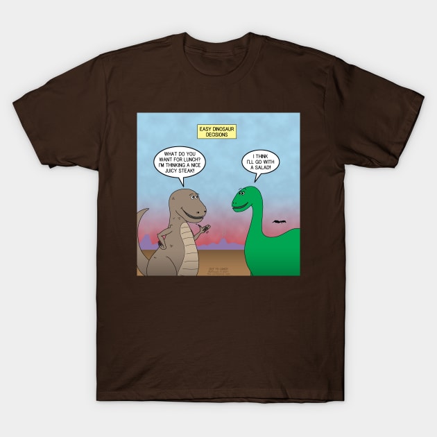 Dinosaur Dinner Selections T-Shirt by OutToLunch